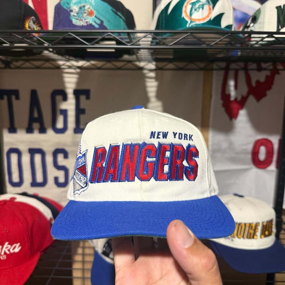 Vintage New York Rangers Sports Specialties Shadow Snapback Hat
